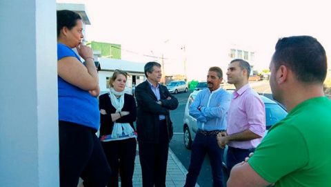 El PP de G&aacute;ldar visita Piso Firme