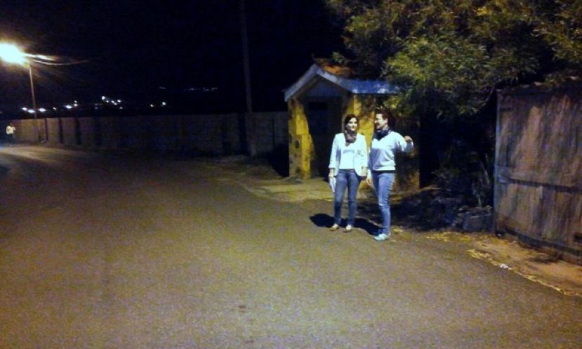 El PSOE de Gáldar en la zona de Las Cumbrecillas para comprobar el estado de la seguridad vial