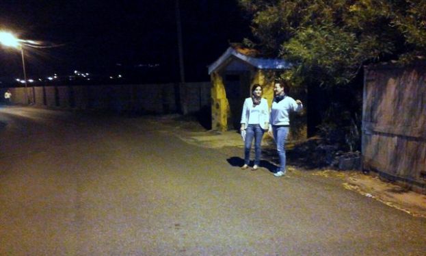 El PSOE de Gáldar en la zona de Las Cumbrecillas para comprobar el estado de la seguridad vial