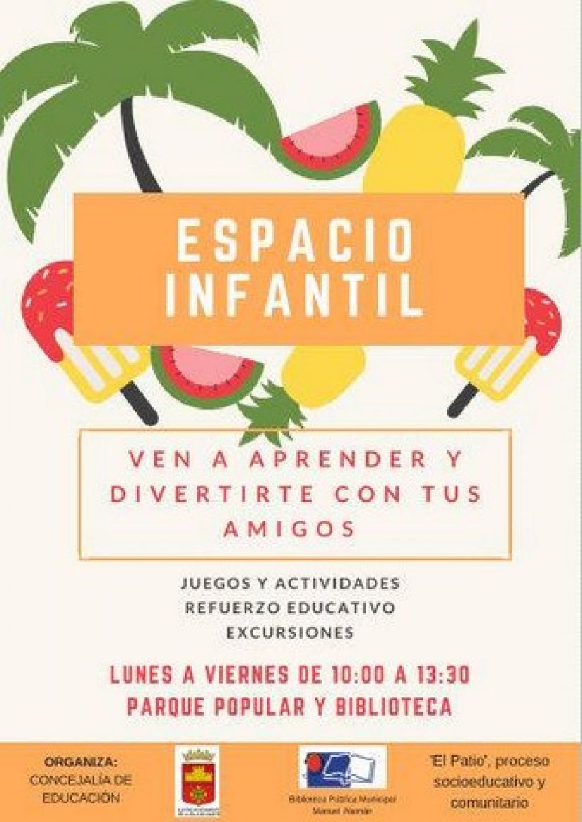 Agaete: La Concejalía de Educación organiza actividades infantiles de verano