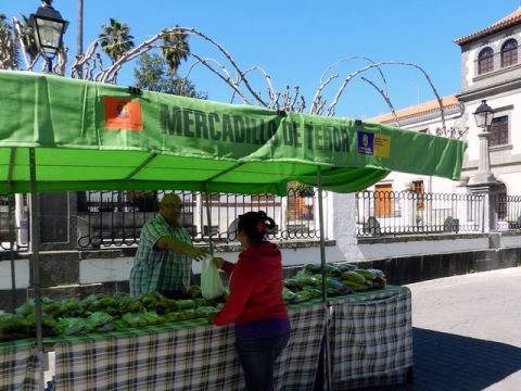 Teror: Los puestos del Mercadillo estrenan nuevos toldos