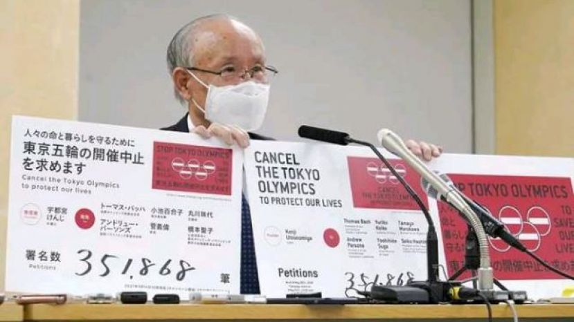 353.000 firmas para "Cancel the Tokyo Olympics to Protect Our Lives"