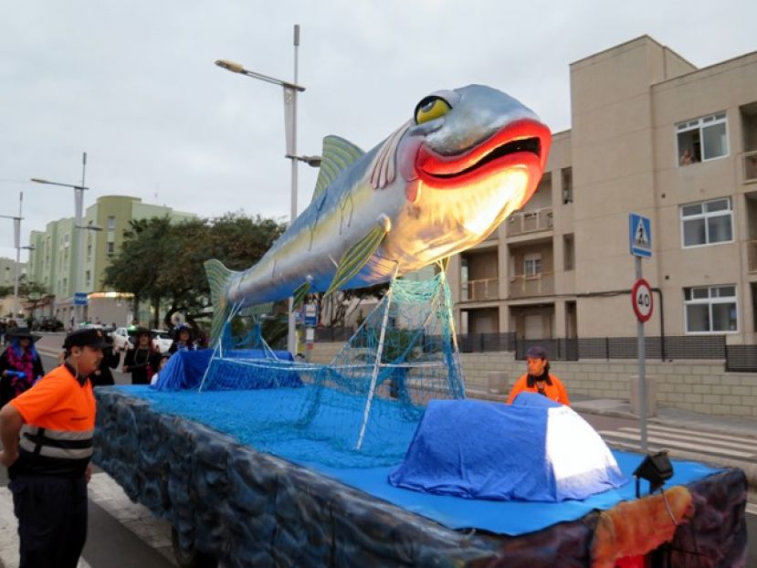 Guía despidió las fiestas de carnaval con la celebración del Entierro de la Sardina