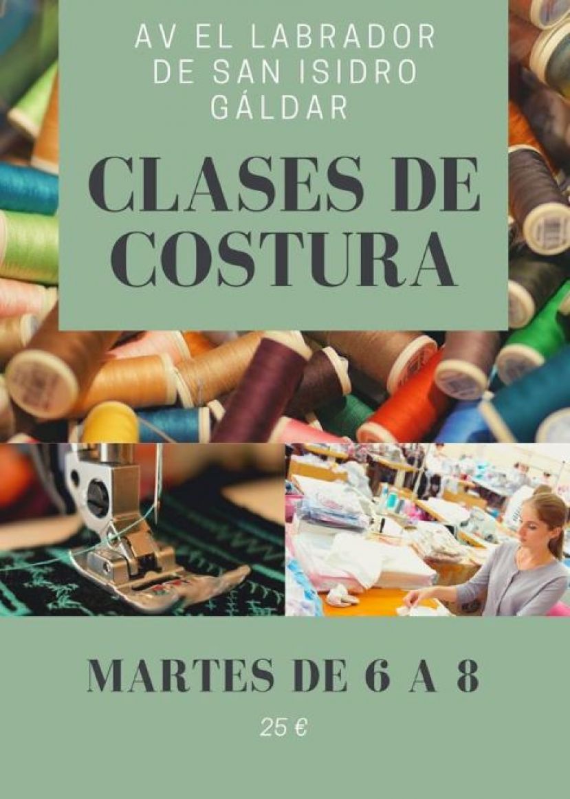Comienzo del aula de costura en la AV El Labrador de San Isidro de G&aacute;ldar
