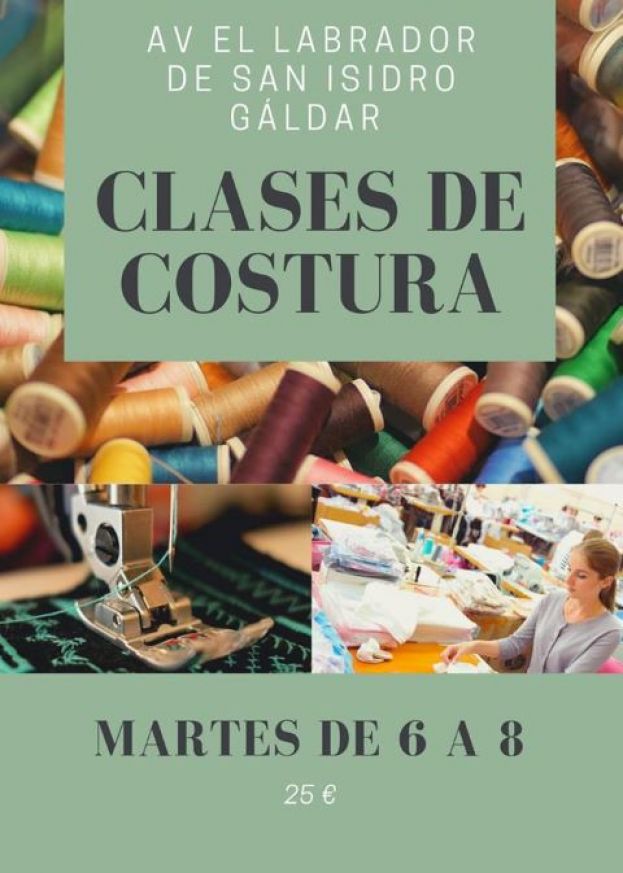 Comienzo del aula de costura en la AV El Labrador de San Isidro de G&aacute;ldar