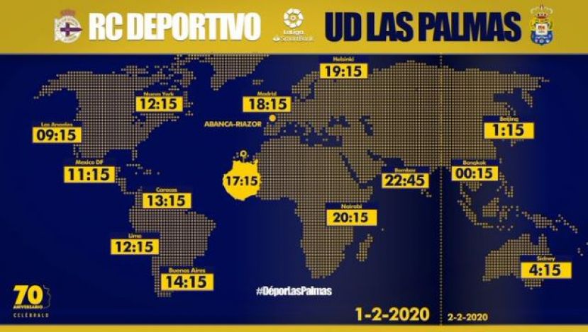Radio Faro del Noroeste retransmite a las 17.15 horas, el Deportivo - UD Las Palmas