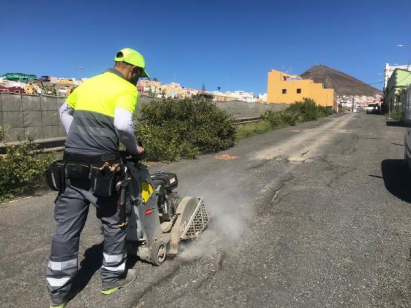 G&aacute;ldar: Trabajos para renovar la red de saneamiento en la calle Nicol&aacute;s Ram&iacute;rez