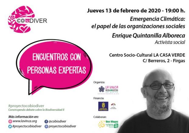 Enrique Quintanilla Alboreca, invitado a los &ldquo;III Encuentros con Personas Expertas&rdquo;