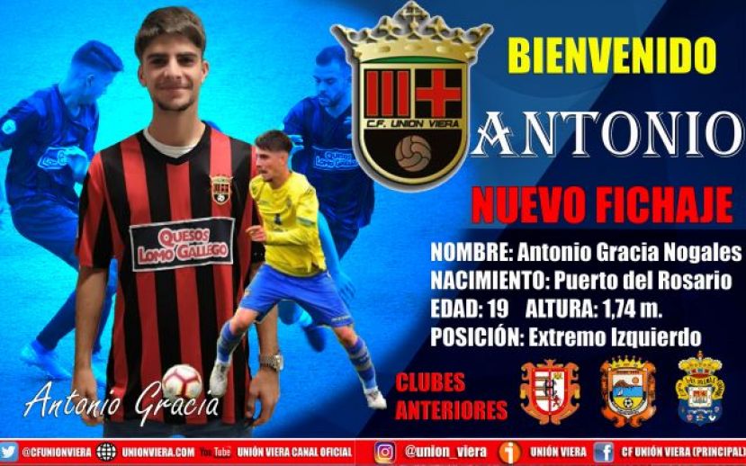 Fútbol 3ª División: El Viera se refuerza con la cesión del amarillo Antonio Gracia
