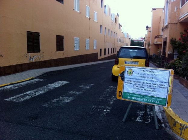 Comienzan las obras de repavimentaci&oacute;n en distintas calles de Santa Br&iacute;gida