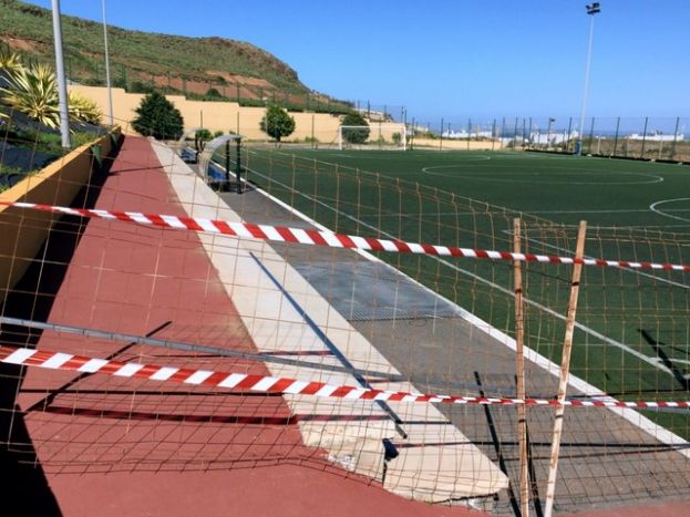 Comienzan las obras del vallado del Campo de F&uacute;tbol7 de la CD San Isidro