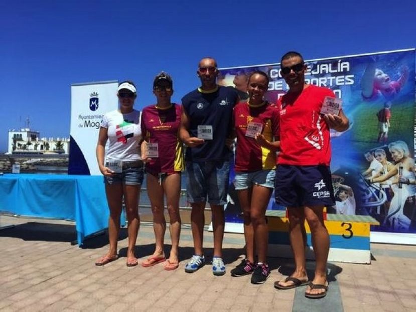 Daniel Sánchez y Verónica Navarro ganan la IX Travesía Taurito-Playa Mogán