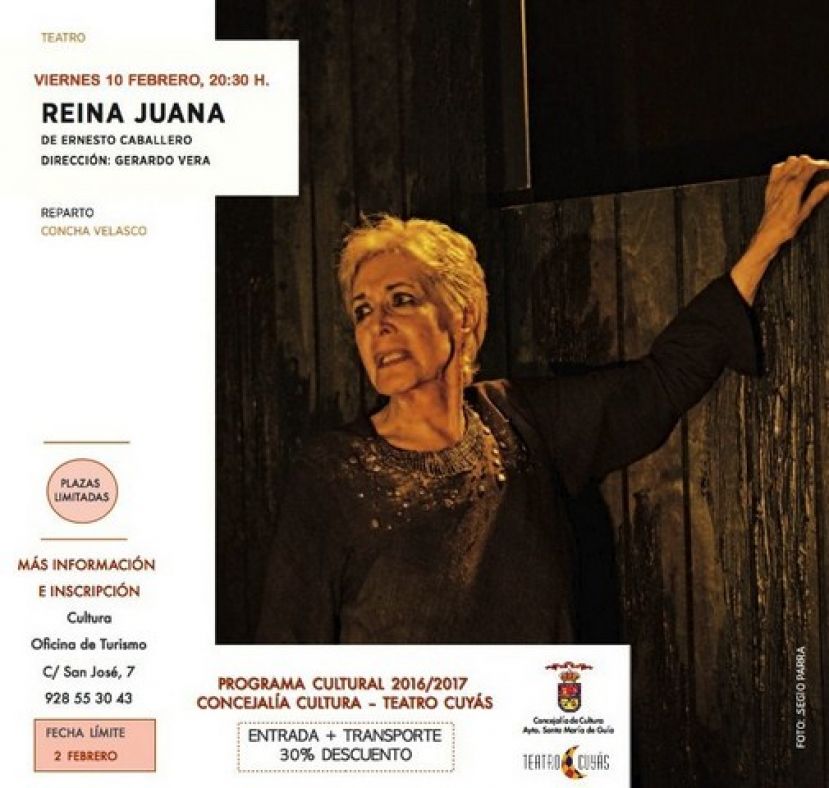 Gu&iacute;a: Precios reducidos para asistir a la obra "Reina Juana" de Concha Velasco