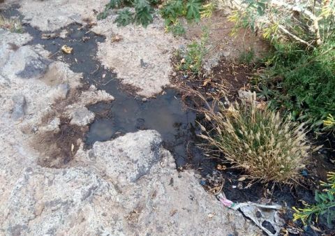 Denuncian el vertido de aguas residuales en el Polígono Industrial Las Majoreras