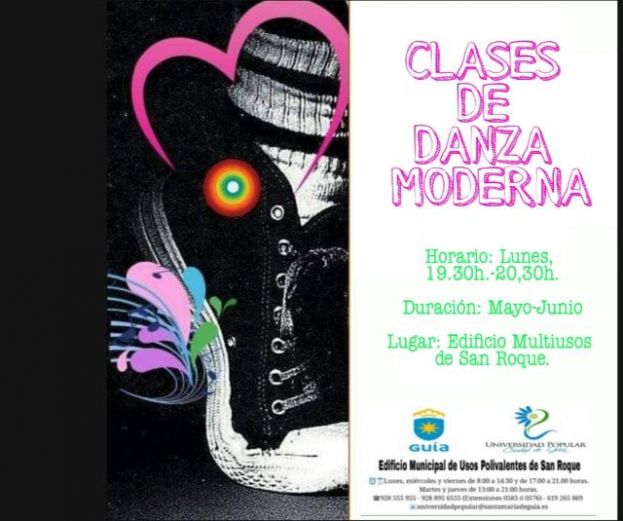 La Universidad Popular Ciudad de Gu&iacute;a oferta un Curso de Danza Moderna