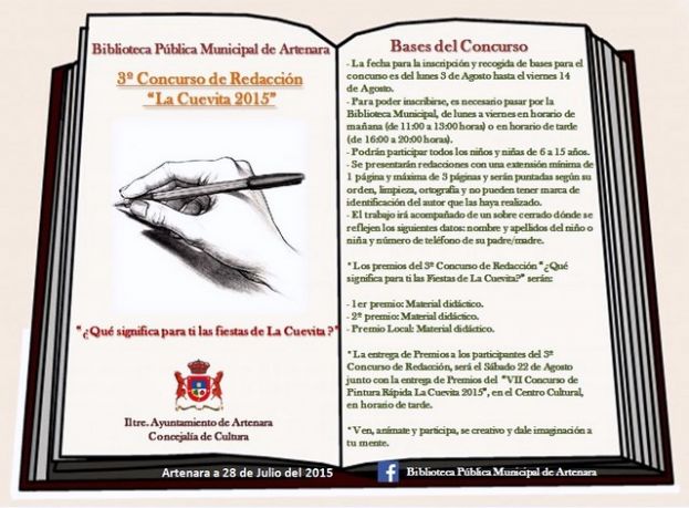 Artenara: 3º Concurso de Redacción “Qué significa para ti Las Fiestas de La Cuevita”