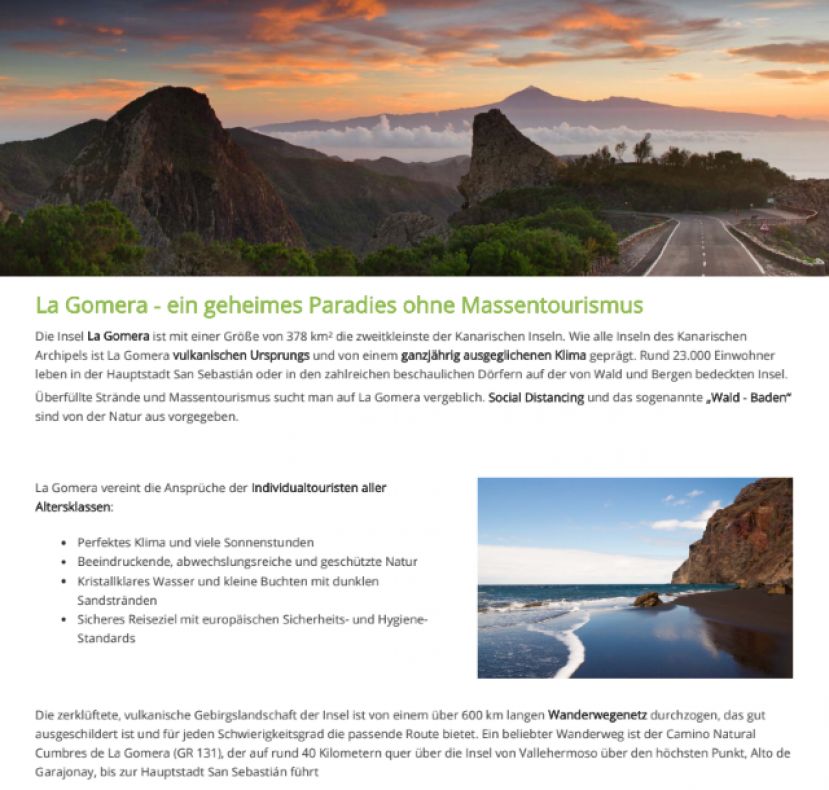 La Gomera: M&aacute;s de mil agentes de viajes alemanes concluyen una formaci&oacute;n online