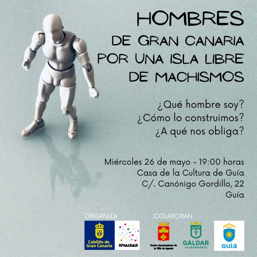 Igualdad G&aacute;ldar invita a participar en el taller Hombres de Gran Canaria