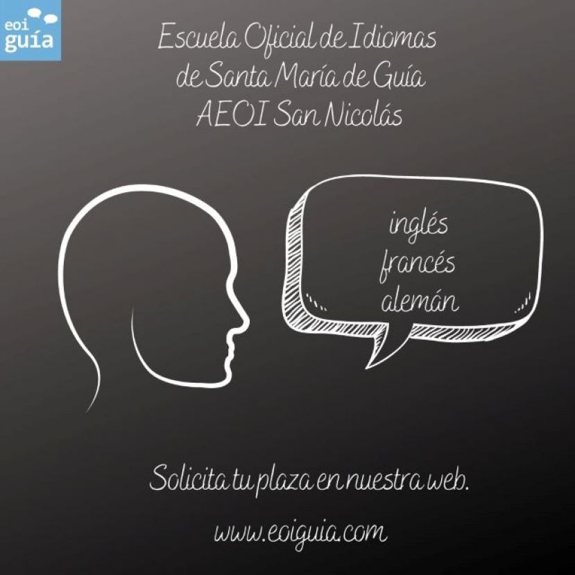 Abierta la solicitud de plazas en la Escuela Oficial de Idiomas de Santa María de Guía
