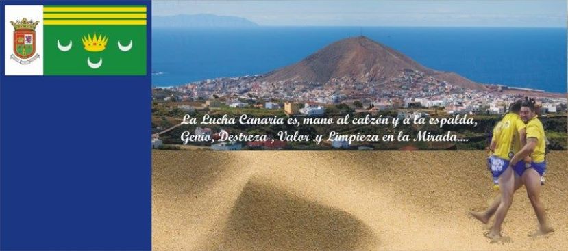 Gáldar: Escuela Municipal de Lucha Canaria en el terrero de Marmolejos.