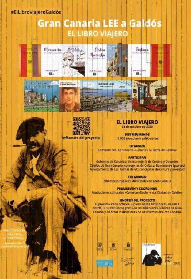 12.000 EJEMPLARES SE DISTRIBUYEN GRATUITAMENTE EN LA ISLA BAJO LA INICIATIVA GRAN CANARIA LEE A GALD&Oacute;S EL LIBRO VIAJERO