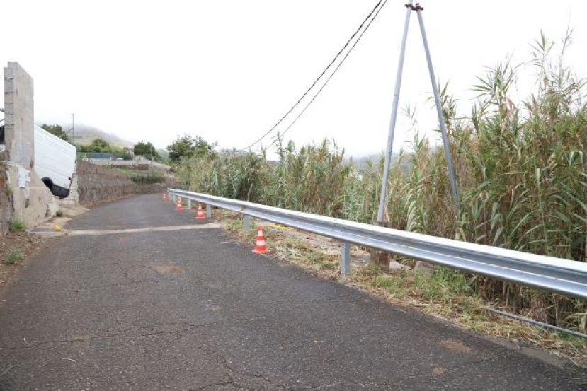 Valleseco ha dotado de seguridad la v&iacute;a de Los Naranjeros
