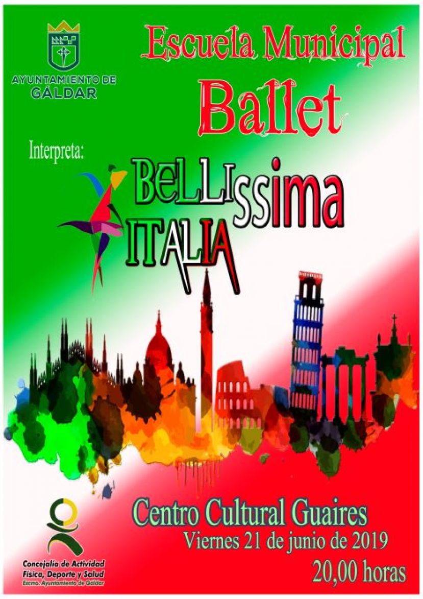 Gáldar: La Escuela Municipal de Ballet pone en escena “Bellisima Italia”