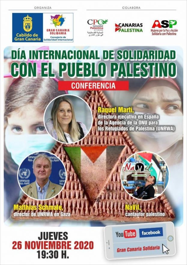 El Cabildo celebra el D&iacute;a Internacional de Solidaridad con el Pueblo Palestino con una conferencia de la UNRWA