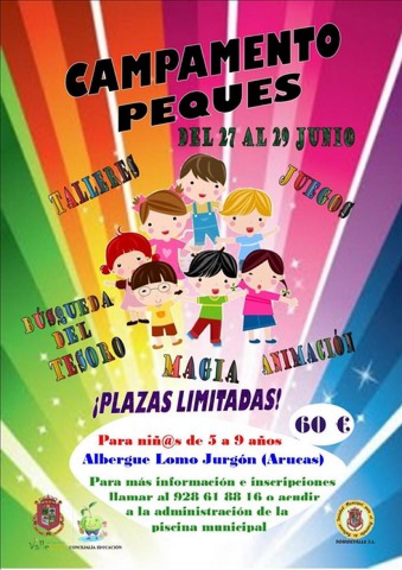 Los peques de Valleseco se van de campamento al Aula de Lomo Jurgón