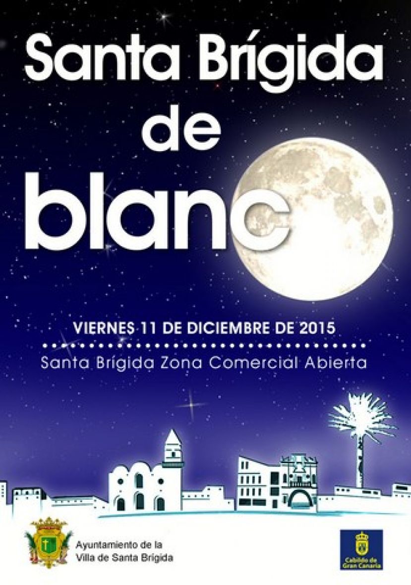 Santa Brígida se viste de blanco en una jornada mágica, cultural y comercial