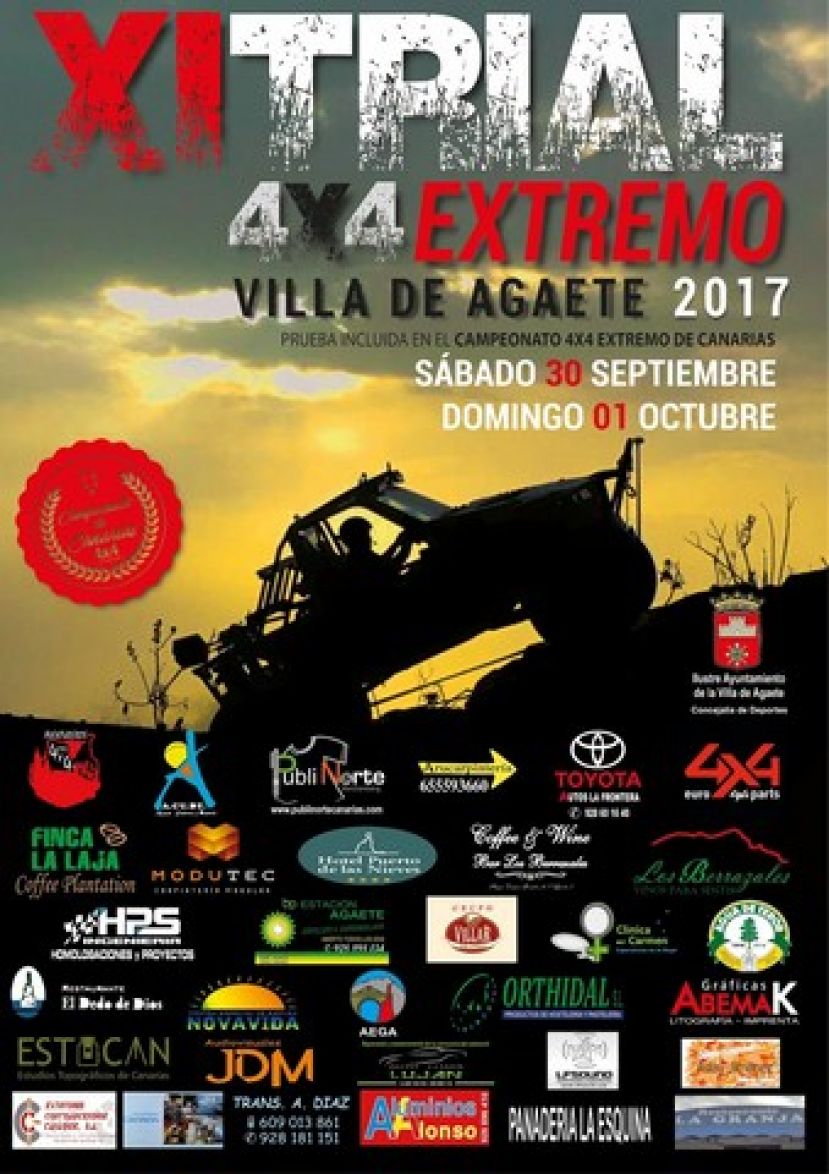 Hoy tendr&aacute; lugar el acto de presentaci&oacute;n del Trial Extremo 4x4 Villa de Agaete 2017