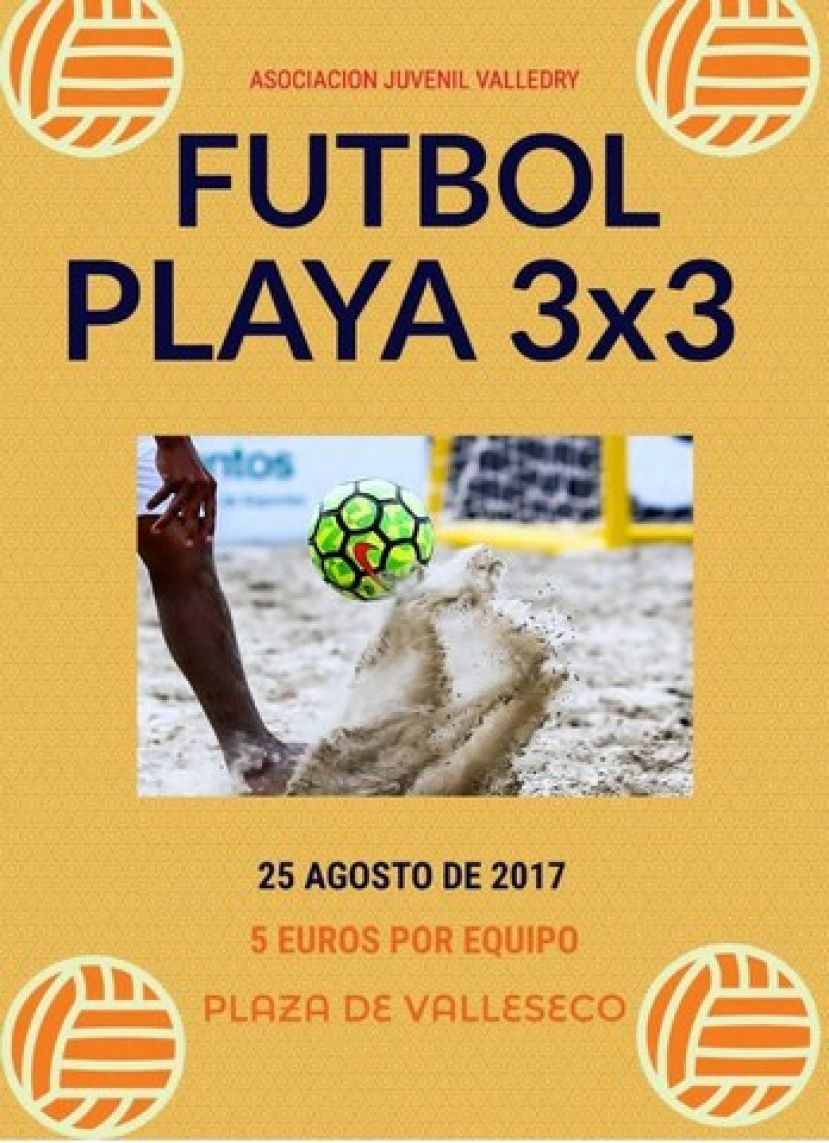 Valleseco: 15 equipos participan en el I Torneo de Fútbol Playa 3x3