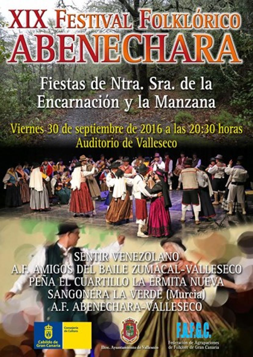 Valleseco celebra el XIX Encuentro Folklórico Abenechara