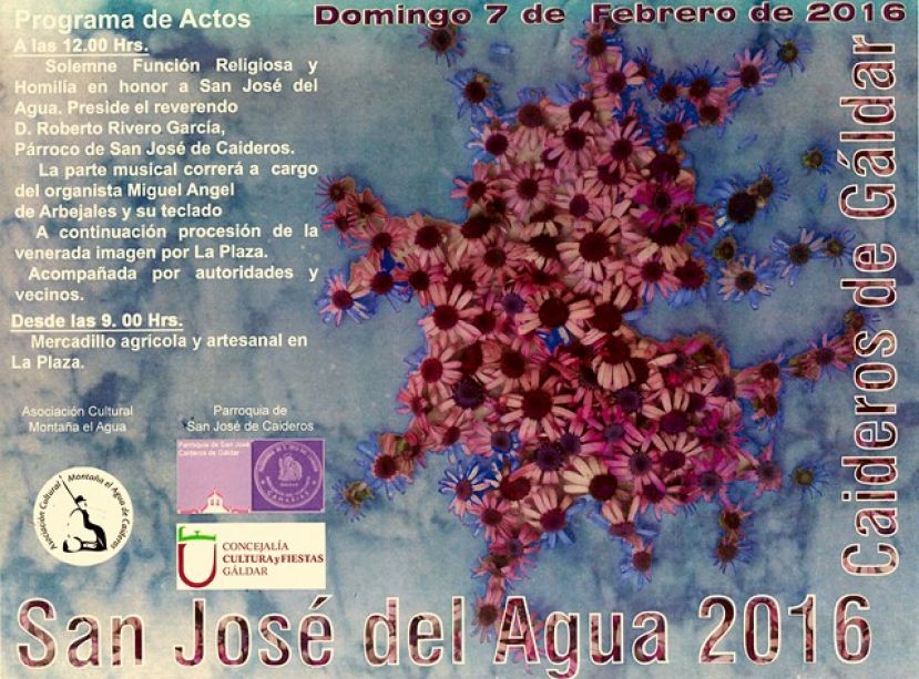 G&aacute;ldar: Caideros celebra este domingo su fiesta en honor a San Jos&eacute; del Agua
