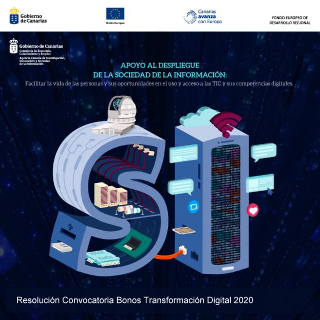 ACIISI destina m&aacute;s de 2,3 millones de euros para 297 proyectos de transformaci&oacute;n digital