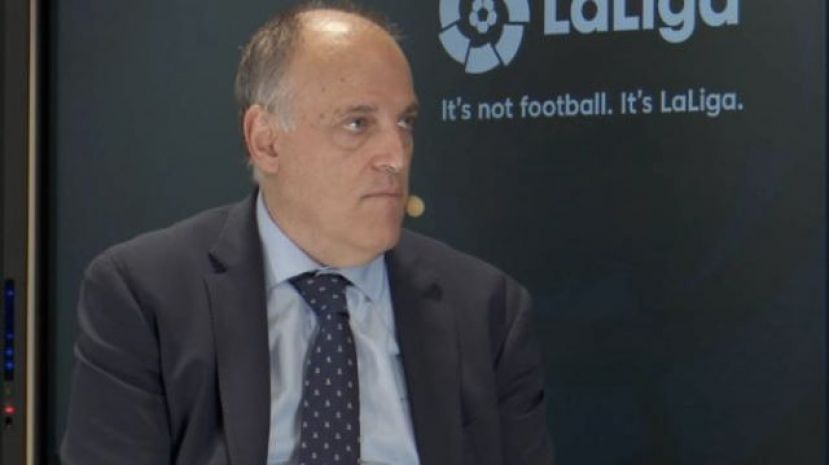 Tebas rechaza la propuesta de Rubiales de cambiar el formato de LaLiga