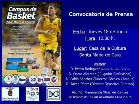 Gu&iacute;a: Presentaci&oacute;n del Campus de Basket &Oacute;scar Alvarado Gu&iacute;a 2015