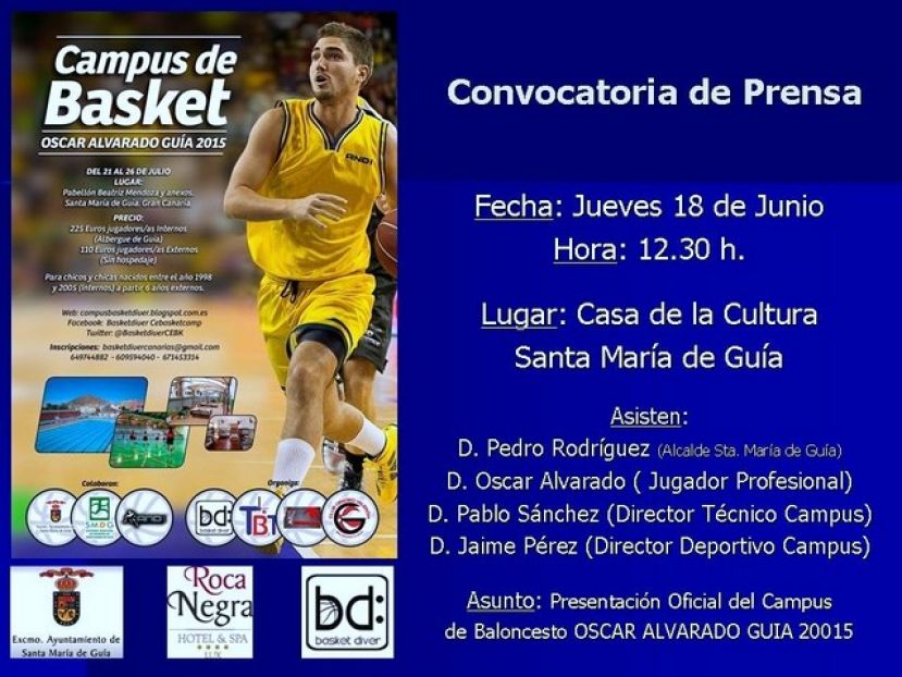 Guía: Presentación del Campus de Basket Óscar Alvarado Guía 2015