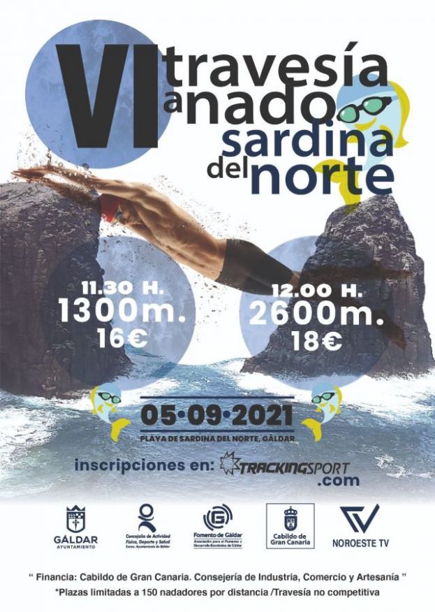 G&aacute;ldar: Abiertas las inscripciones de la VI Traves&iacute;a a Nado Sardina del Norte