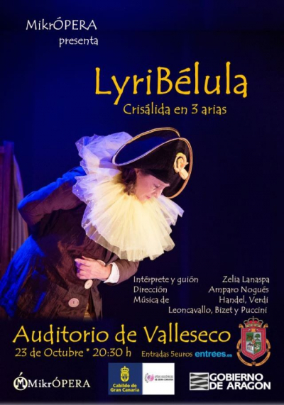 Valleseco presenta el espectáculo de teatro y ópera &#039;LyriBélula, crisálida en tres arias&#039;