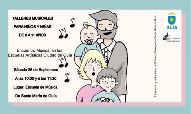 El Ayuntamiento de Gu&iacute;a ofrece este s&aacute;bado talleres musicales gratuitos para ni&ntilde;os