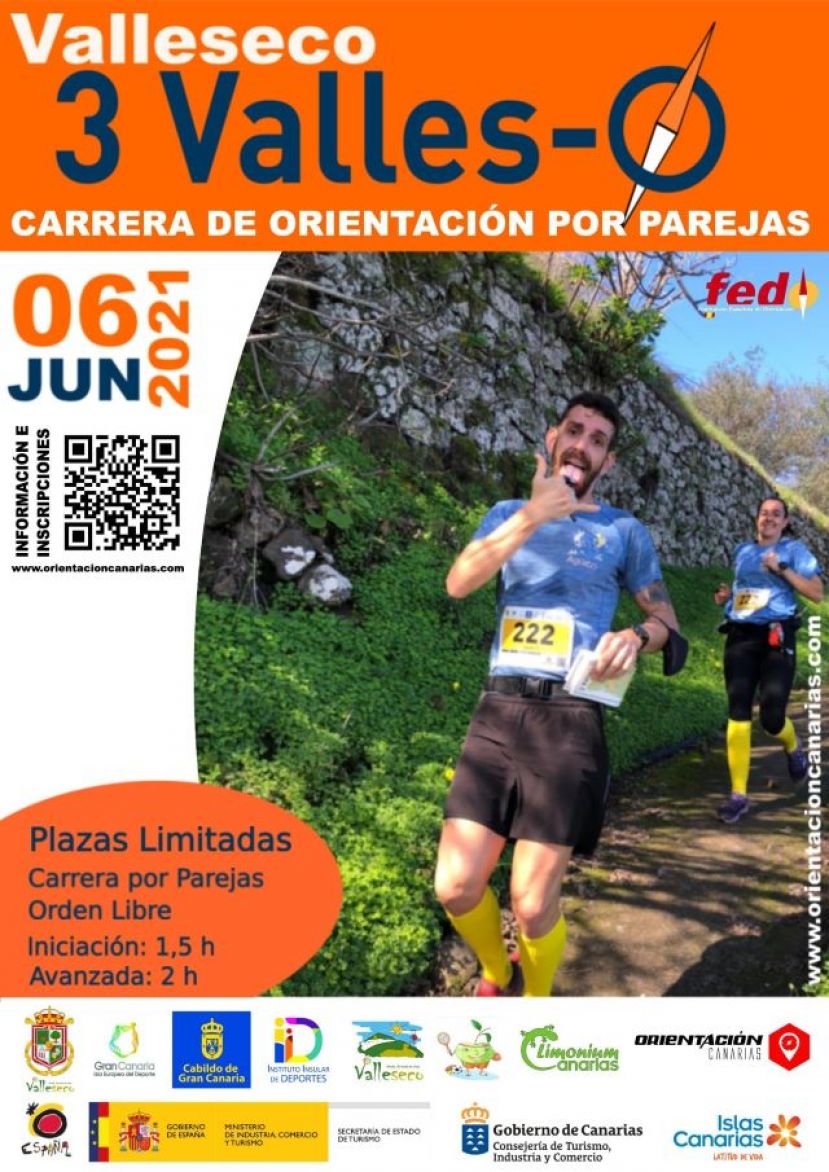 Valleseco: Inscripciones abiertas de la II Carrera de Orientación “Valleseco 3 Valles-0”