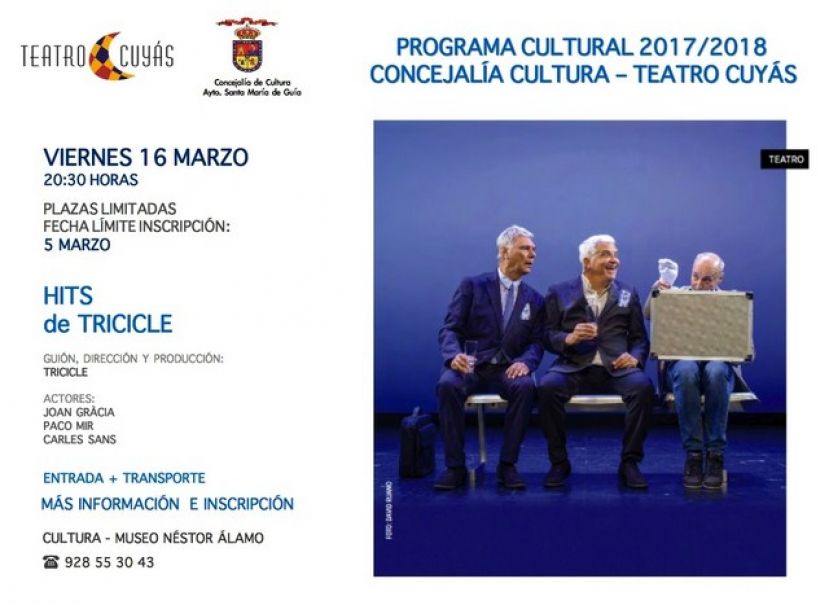 Guía: Visita al Teatro Cuyás para disfrutar del espectáculo &#039;HITS&#039; de Tricicle