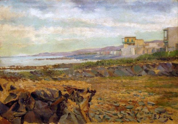 ‘Miradas a la Colección’ aborda el cuadro ‘Playa de los barquitos’ de Suárez León