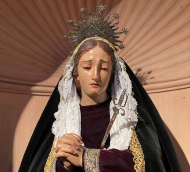 Recuperado el pu&ntilde;al de plata de la Virgen de los Dolores de G&aacute;ldar