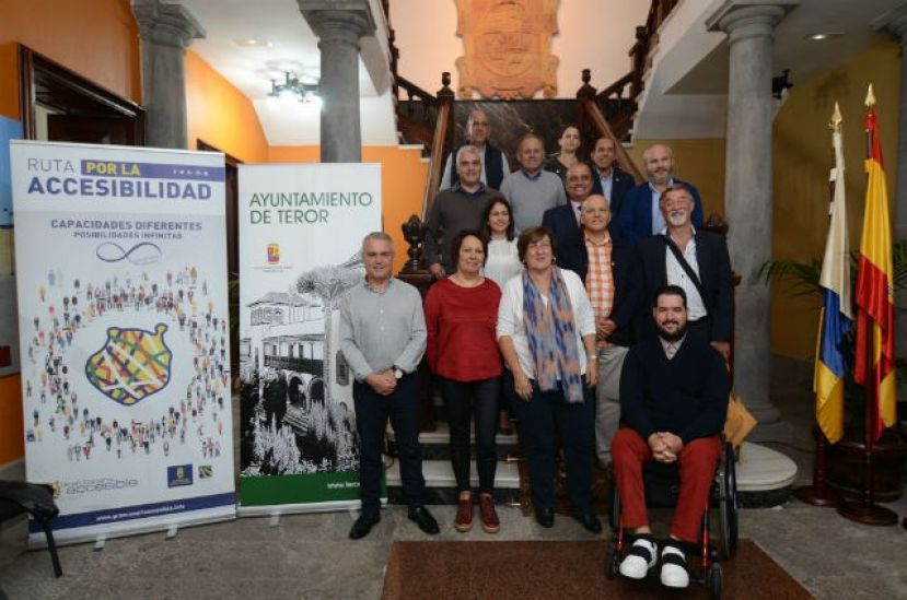 Teror se suma a la Ruta por la Accesibilidad de Gran Canaria para concienciar sobre la necesidad de la eliminaci&oacute;n de barreras