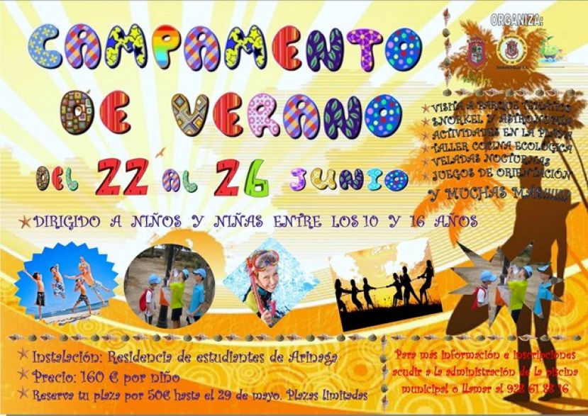 Valleseco: Se abre el plazo para los campamentos de Verano 2015