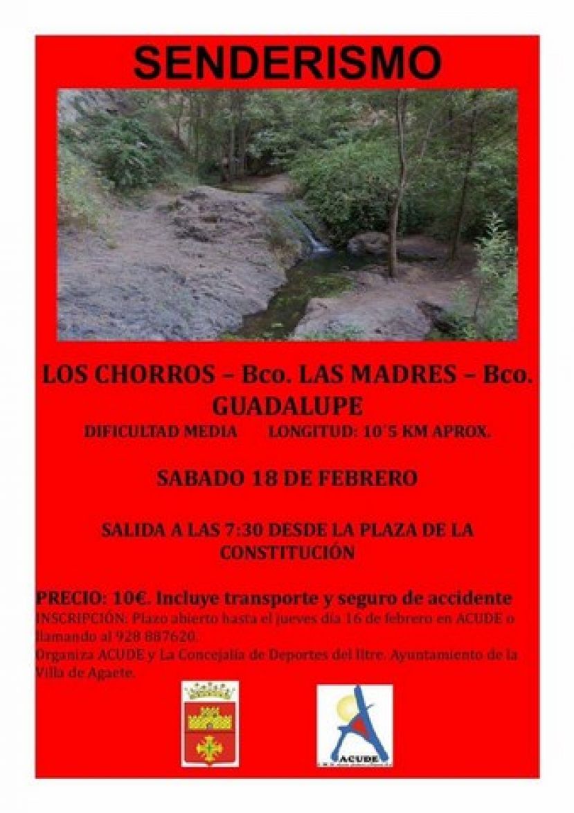 Agaete: La Villa organiza una caminata por el sendero de Los Chorros