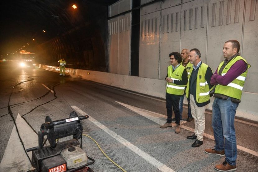 Culmina la actuación de mejora de la seguridad del túnel de Julio Luengo