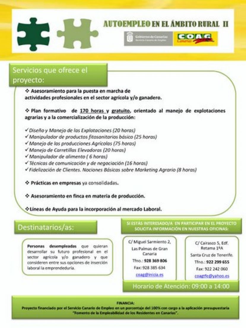 Valleseco: &quot;Autoempleo en el Ámbito Rural II&quot;